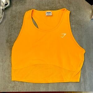 GYMSHARK lightweight happy orange colored tank. Like new!